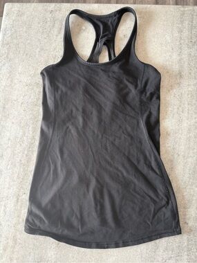 Lululemon Black Racerback Tank Top with Mesh back